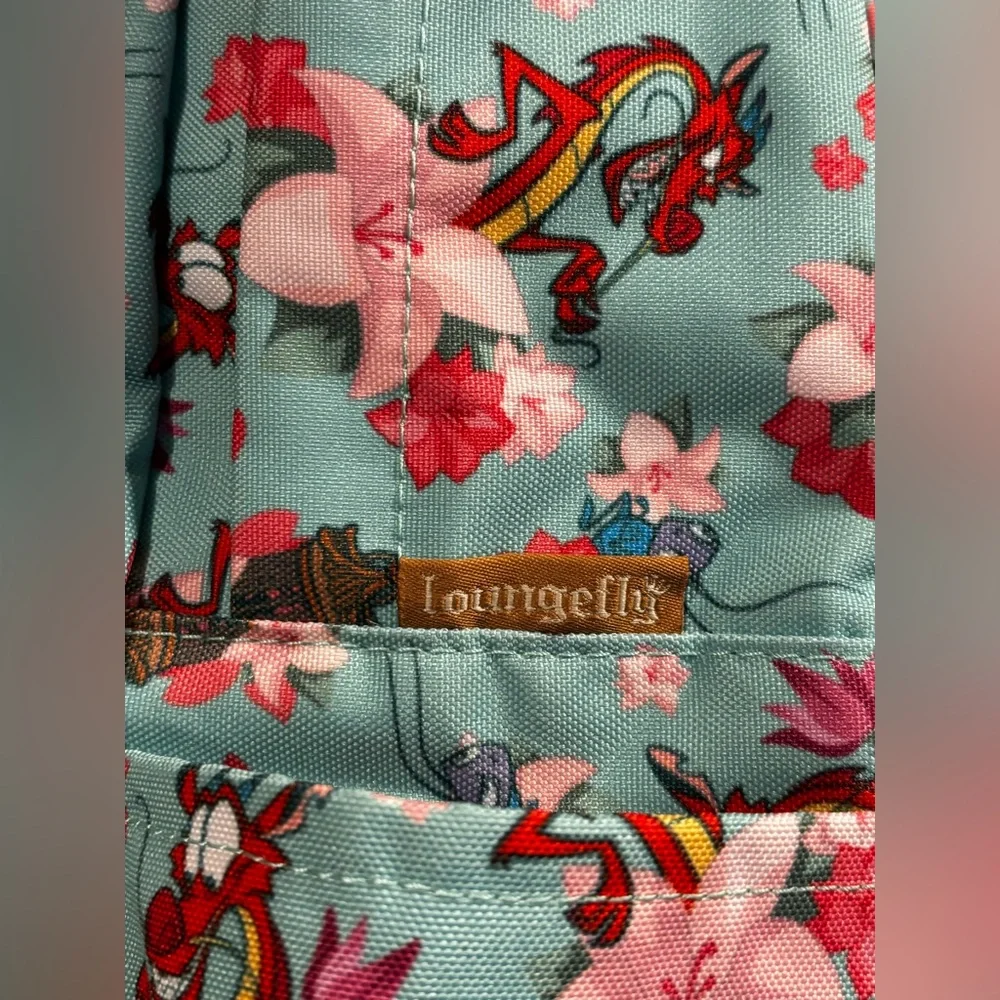 Loungefly Mulan Mushu and Cri-Kee Nylon Backpack “Rare” NWT